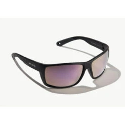 Bajio Bales Beach Black Matte Frame - Rose Mirror Plastic Lens