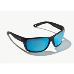 Bajio Bales Beach Black Matte Frame - Trevally Blue Glass Lens
