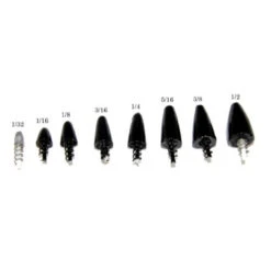 Gambler Florida Rig Screw-In Weight - 3/8oz Black