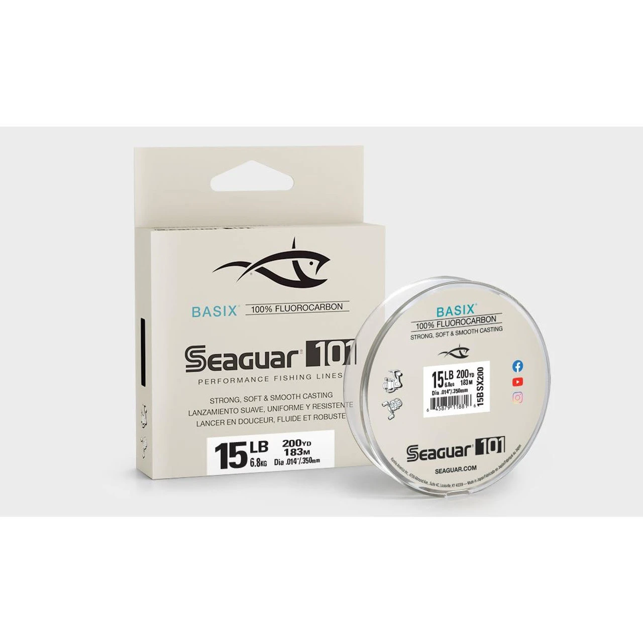 Seaguar Basix 20lb Test Fluorocarbon Line - 175yd 3 Seaguar Basix 20lb Test Fluorocarbon Line - 175yd