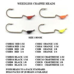 Slider Crappie Head 4pk